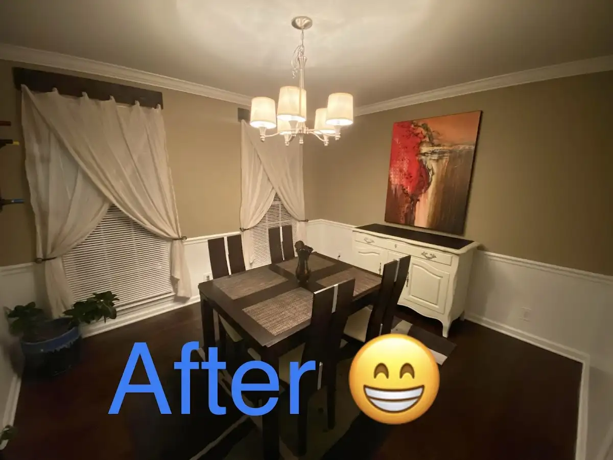 Professional dining room restoration after water damage in Stowe